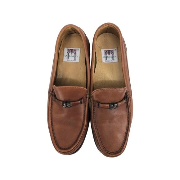 Mens Cable & Co Shoes 10D Slip On Loafers Made in Italy EUC - Picture 2 of 9